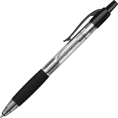 INTEGRA Gel Pen, 0.7mm Point, Retractable, 12/DZ, Black PK ITA36201